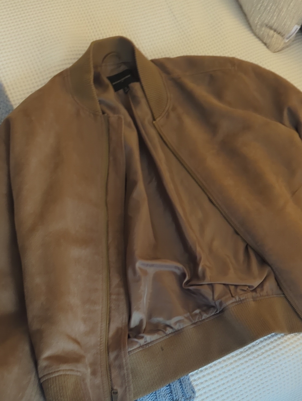 Banana Republic Brown Suede Bomber Jacket